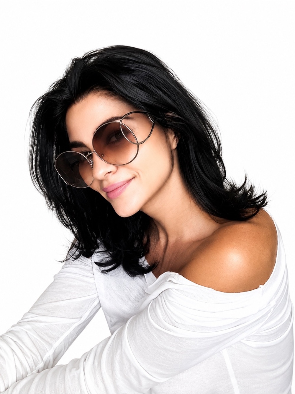 Gradient Chloe Sunglasses with Fabulous Loop Arm Design